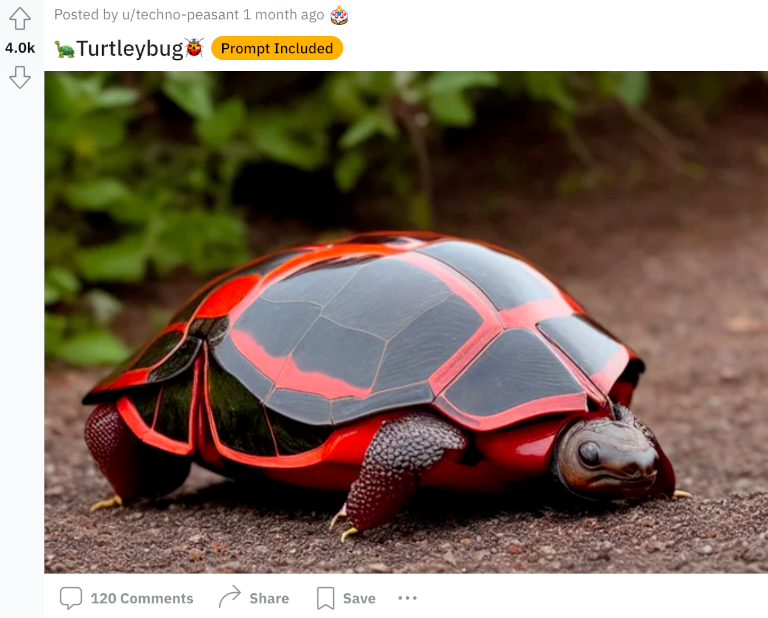 Turtleybug post on reddit
